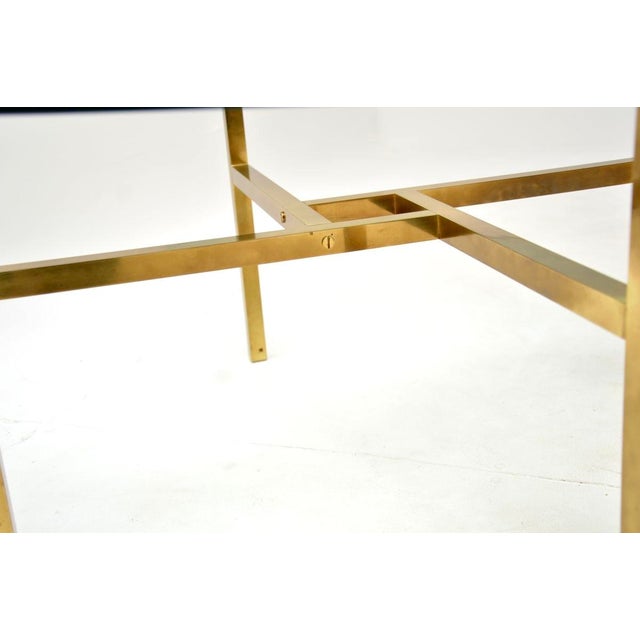 Vintage Brass and Glass Coffee Table, 1970s For Sale - Image 10 of 11