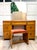 1940s John Stuart Blonde Wood 3-Piece Vanity, Mirror & Bentwood Stool For Sale - Image 18 of 18