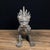 Metal Bronze Qilin Statue - Chinese Mythical Beast Sculpture With Flame Mane For Sale - Image 7 of 9