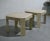 Late 20th Century Tessellated Marble Side Tables With Gold Pink Inlay - a Pair For Sale - Image 11 of 12