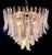 Pink Italian Pink and White Petal Chandeliers, Murano, Set of 2 For Sale - Image 8 of 18
