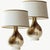 Beige Organic-Shaped Ceramic Table Lamps with Ecru Lampshades attributed to R. Houben, 1960s, Set of 2 For Sale - Image 8 of 9