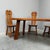 Brutalist Oak Dining Table and Chairs by De Puydt, Belgium, 1960s, Set of 5 For Sale - Image 12 of 14