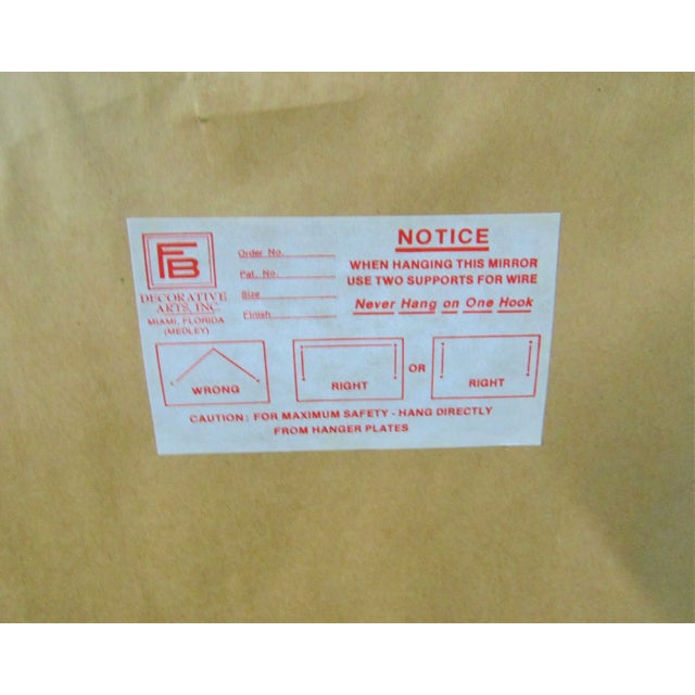 Friedman Brothers Friedman Brothers Italian Style Gilt Oval Mirror For Sale - Image 4 of 6