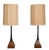 Pr. Elongated Laurel Table Lamps Made in Usa Ca.1970's For Sale - Image 10 of 11