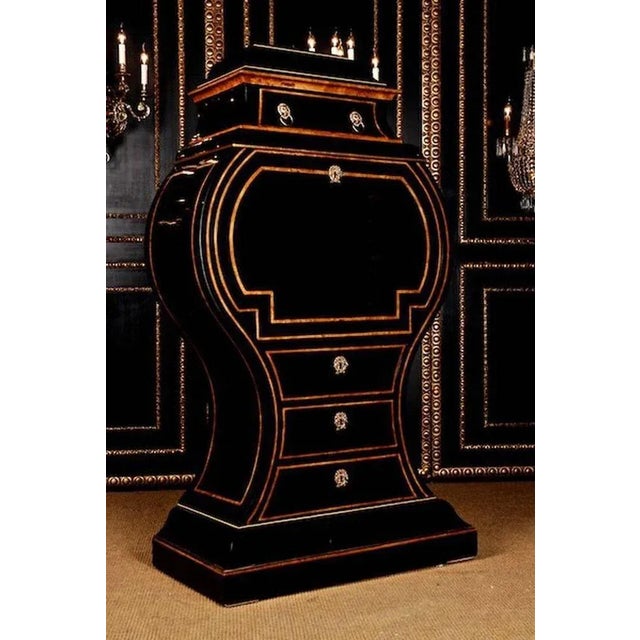 20th Century Vienna Biedermeier Lyre Secretary For Sale - Image 3 of 11