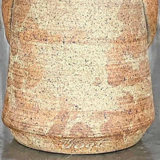 Vintage Boho Studio Pottery Decanter For Sale - Image 13 of 14