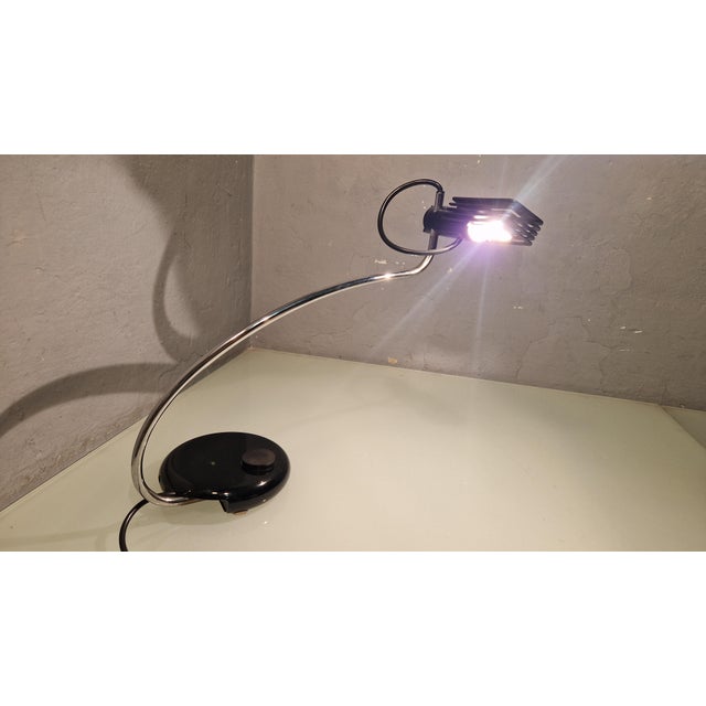 Vintage Table Lamp by Bruno Gecchelin for Oluce, 1970s For Sale - Image 15 of 15