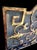 Hollywood Regency Vintage Ornate Hollywood Regency Greek Key Gold Gilt Scrollwork Fire Place Screen For Sale - Image 3 of 8