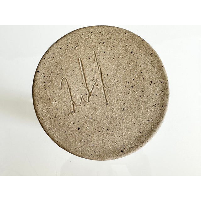 Studio Ceramic Candlestick with Organic Glaze, Denmark, 1970s For Sale - Image 12 of 15