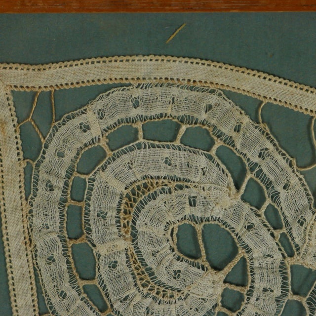 Circa 1700 Lace Embroidered Picture For Sale - Image 12 of 12