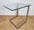 Mid-Century Cantilevered Glass & Chrome Side Coffee Table Gebra, 1980s For Sale - Image 14 of 17