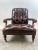Hickory Chair Furniture Company Chesterfield English Style Tufted Leather Library Chair & Ottoman by Hickory For Sale - Image 4 of 18