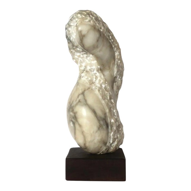 Organic Modern Alabaster Marble Sculpture For Sale