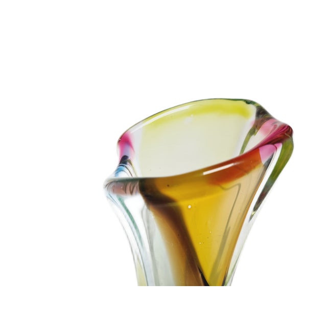 Vase by J. Hospodka for Chribska Glassworks, Czechoslovakia, 1960s For Sale - Image 15 of 17