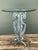 Vintage Greek Key Motif Metal and Glass Drinks Table For Sale - Image 12 of 12