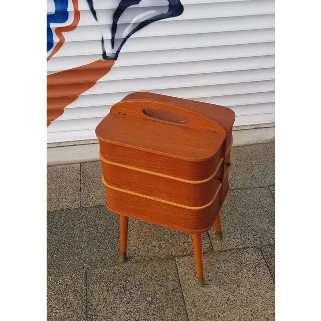 Mid-Century Danish Teak Sewing Cabinet, 1960s For Sale - Image 5 of 5