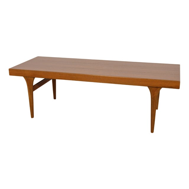Mid-Century Teak Coffee Table by Johannes Andersen for CFC Silkeborg, Denmark, 1960s For Sale