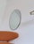 Brown Vintage Oval Rockabilly Mirror, 1960s For Sale - Image 8 of 12