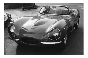 Steve McQueen in His 1957 Xk Ss Jaguar 1960 (Photo by Sid Avery)