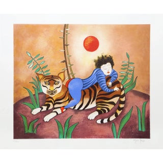 Le Tigre, Maia Berger Screen Print For Sale