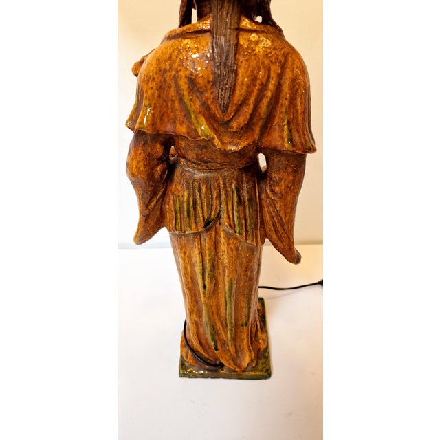 Terracotta Table Lamp in the style of Ugo Zaccagnini, 1960s For Sale - Image 14 of 15