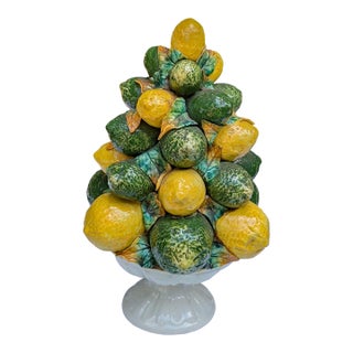 Vintage Majolica Topiary For Sale