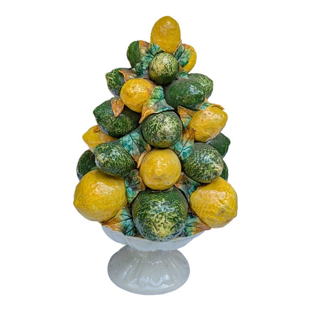 Vintage Majolica Topiary For Sale
