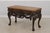 Maitland - Smith Maitland Smith Mahogany Leather Top Console Table For Sale - Image 4 of 16