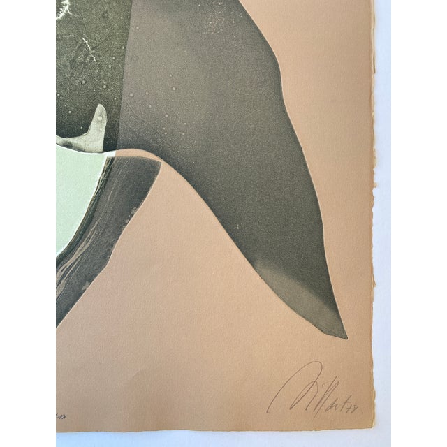 Abstract 20th Century Abstract Etching by French Printmaker Gilou Brillant For Sale - Image 3 of 5