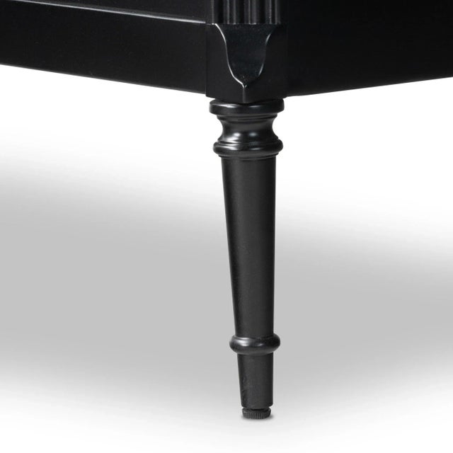 Contemporary Four Hands Lendon French Inspired Black Iron Metal Nightstand For Sale - Image 3 of 12