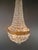 Oval Antique Empire Revival Brass Crystal Chandelier Neoclassical Crystal Basket For Sale - Image 10 of 11