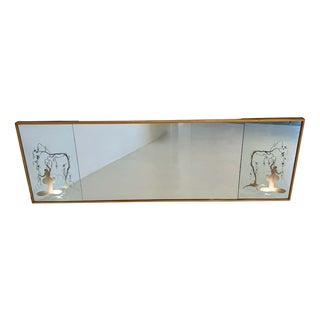 Art Deco Mirror attributed to Osvaldo Borsani, Italy, 1940s For Sale