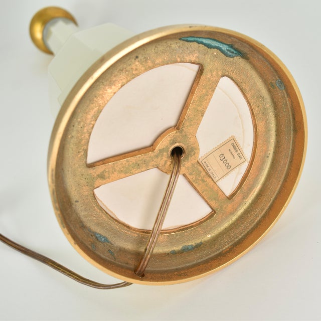 1950s Opaline Table Lamp by Cenedese Murano For Sale - Image 15 of 17