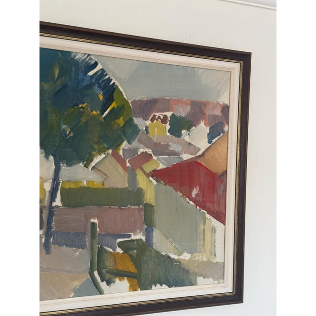 Alex Öberg, Silent Geometry, 1950s, Oil on Canvas, Framed For Sale - Image 5 of 11