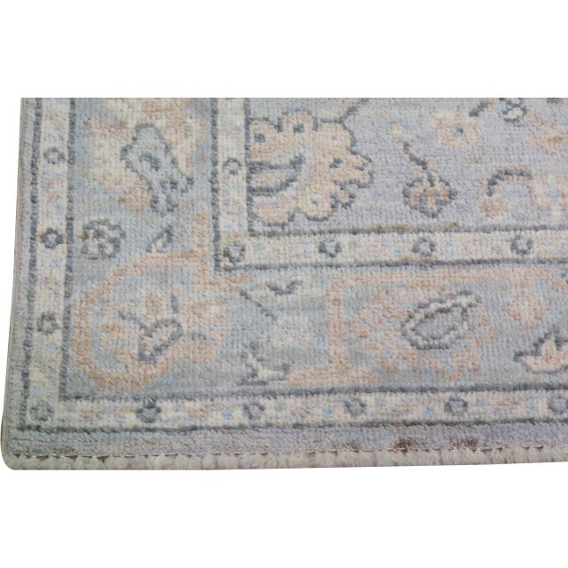 Turkish Oushak Hand Knotted Wool Rug, 4'x6' For Sale - Image 4 of 4