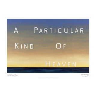 Ed Ruscha a Particular Kind of Heaven Official Exhibition Poster For Sale