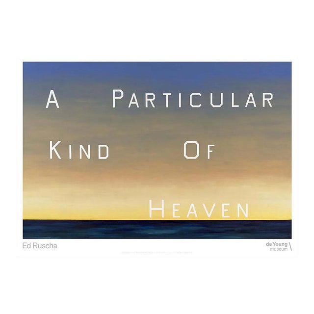 Ed Ruscha a Particular Kind of Heaven Official Exhibition Poster For Sale