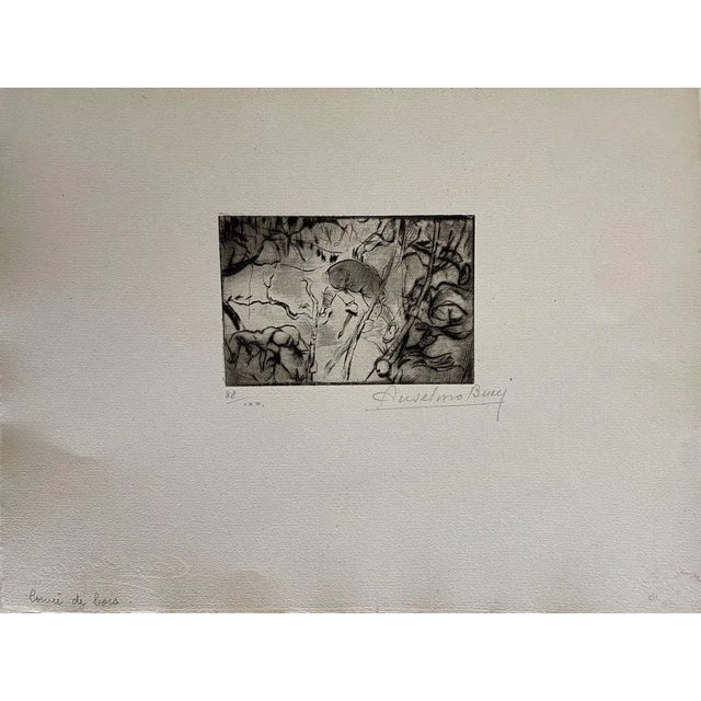 Military 1917 is a beautiful print in etching technique, realized by Anselmo Bucci (1887-1955). Hand signed. Numbered...