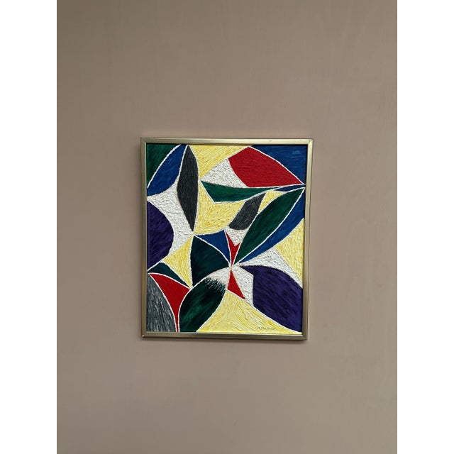 M. Hulander, Abstract Composition II, 1960s, Oil on Canvas, Framed For Sale - Image 5 of 18