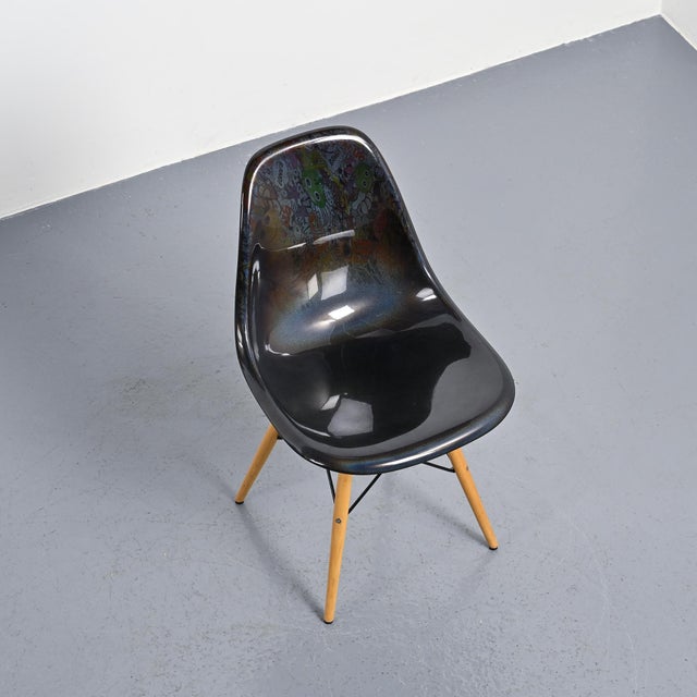 Black Black Eames Chair in Resin, 2000 For Sale - Image 8 of 16