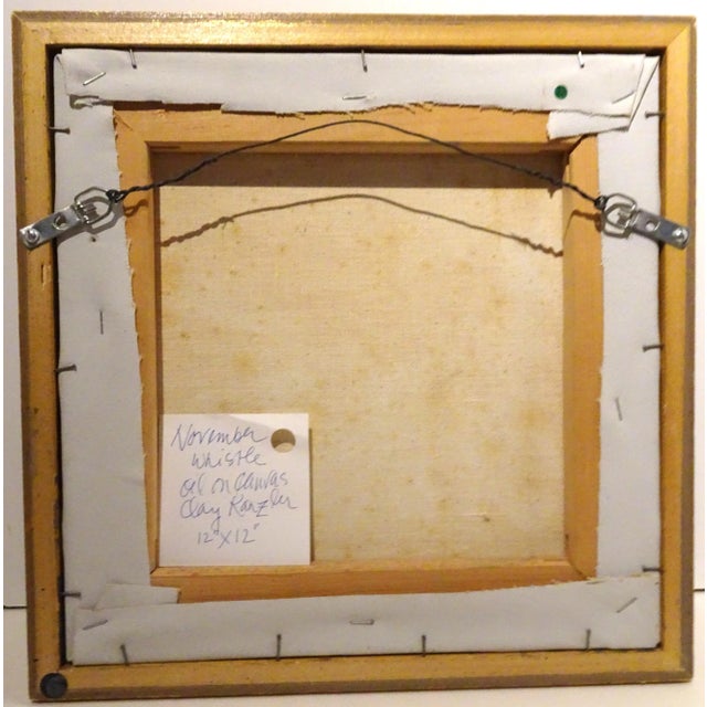 Stone Gray "November Whistle", Oil Paint on Canvas by Clay Kanzler For Sale - Image 8 of 11