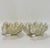 Rare Pair Sea Shell Shaped Sculptural Bowls in Soft Grey by Fitz and Floyd In the style of Tradition English Sea Shell...