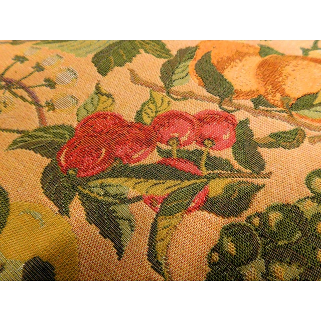 Vintage French Machine Made Tapestry. 4'9'x 4'8" For Sale - Image 9 of 12