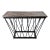 Breccia Marble Console Table With Hand‑Formed Matte‑Black Steel Base by Jon Little For Sale