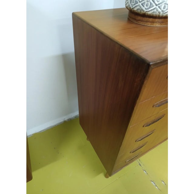 Wood Danish Teak Chest of 6 Drawers, 1950s For Sale - Image 7 of 10