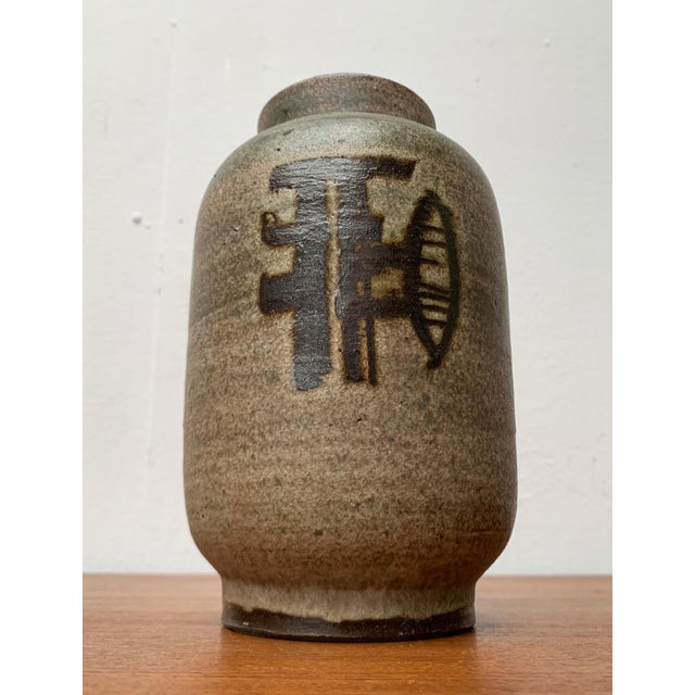 Mid-Century German Studio Pottery Vase by Karl Jüttner, Saalfeld, 1960s For Sale - Image 13 of 18