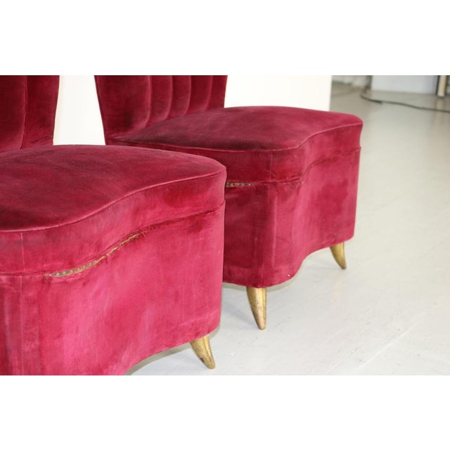 1950s Sofa and Armchairs attributed to Isa Bergamo, 1950s, Set of 5 For Sale - Image 5 of 18