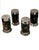Metal Late 20th Century Lauren Ralph Lauren Wentworth Faux Tortoise Salt and Pepper Shakers- 4 Pieces For Sale - Image 7 of 7