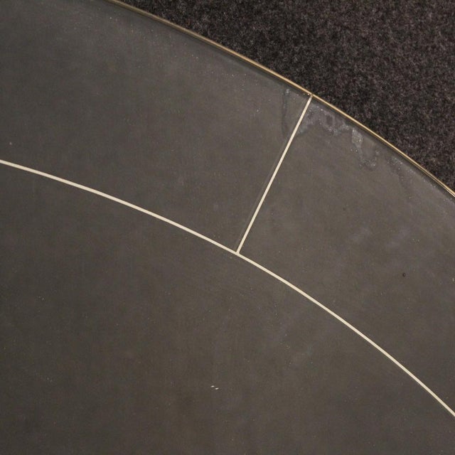 Glass 20th Century Italian Half-Moon Mirror, 1950s For Sale - Image 7 of 11